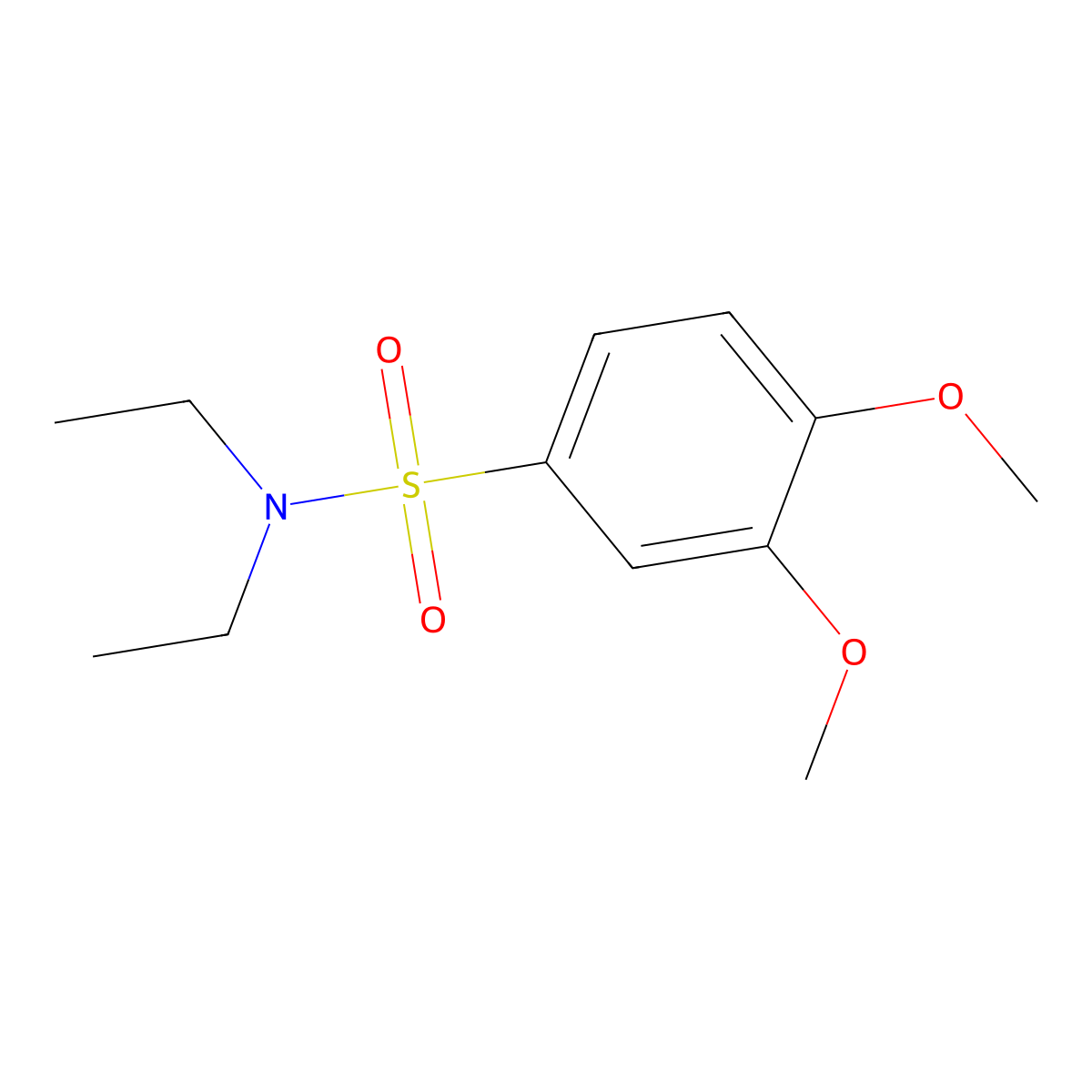 N,N-diethyl-3,4-dimethoxybenzenesulfonamide molecular structure, CAS 226544-91-8