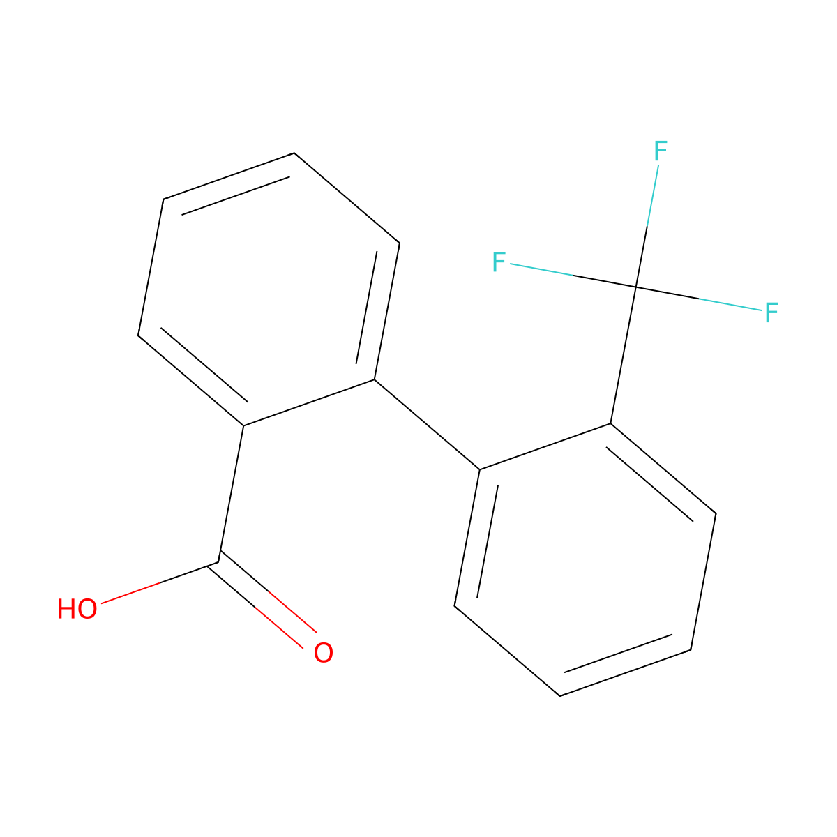 2-[2-(trifluoromethyl)phenyl]benzoic Acid molecular structure, CAS 226577-08-8