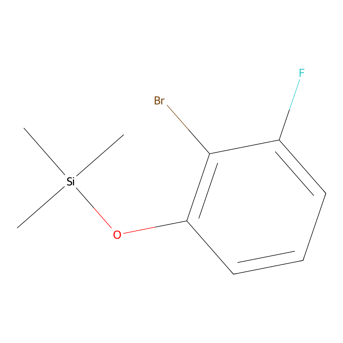 (2-Bromo-3-fluorophenoxy)trimethylsilane molecular structure, CAS 2265919-19-3