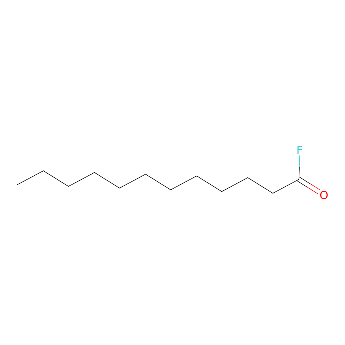 Dodecanoyl fluoride molecular structure, CAS 2266-69-5