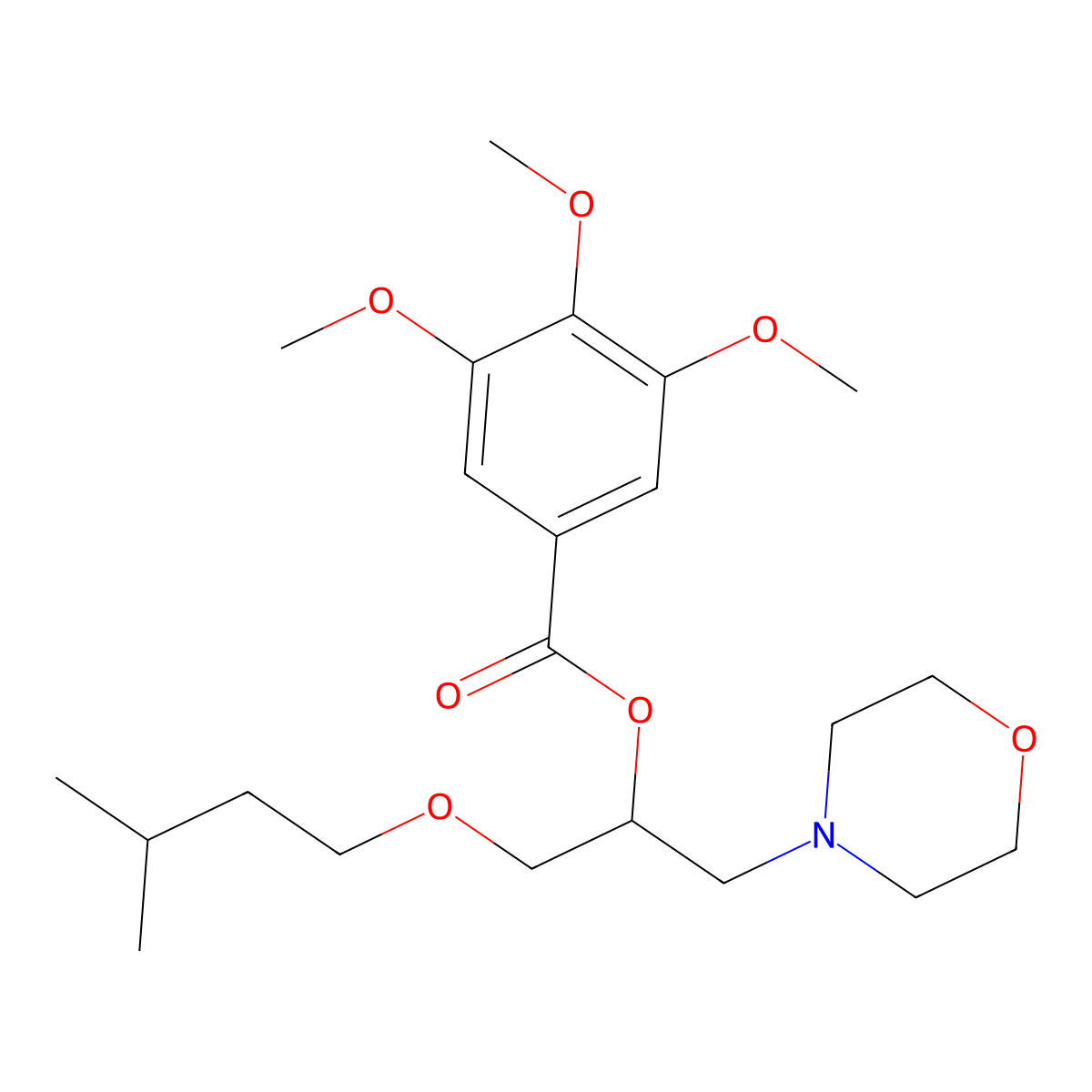 Amoproxan molecular structure, CAS 22661-76-3