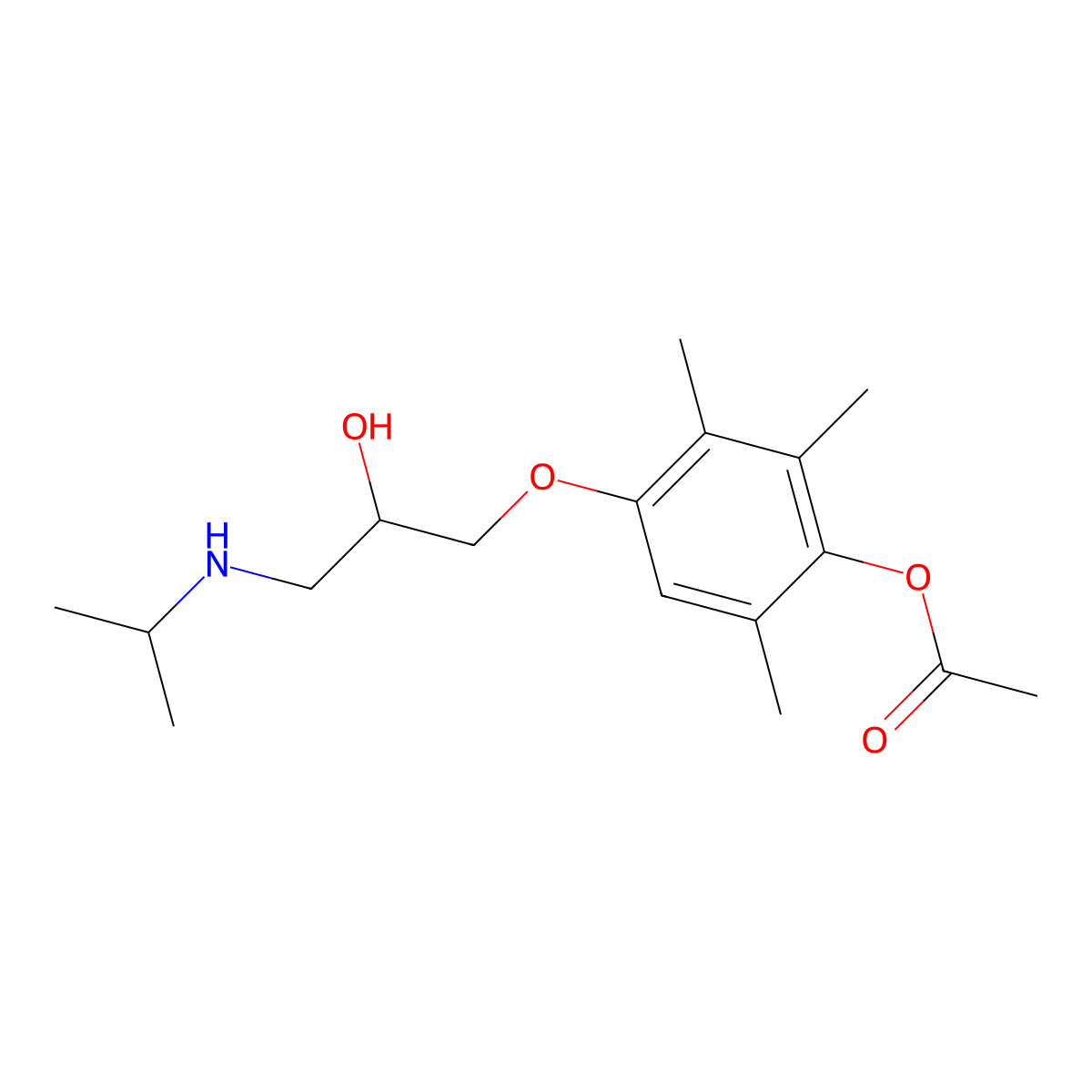 Metipranolol molecular structure, CAS 22664-55-7