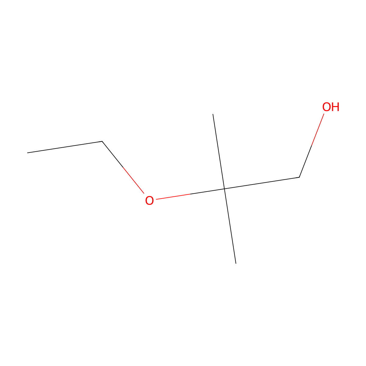 2-Ethoxy-2-methylpropan-1-ol molecular structure, CAS 22665-69-6