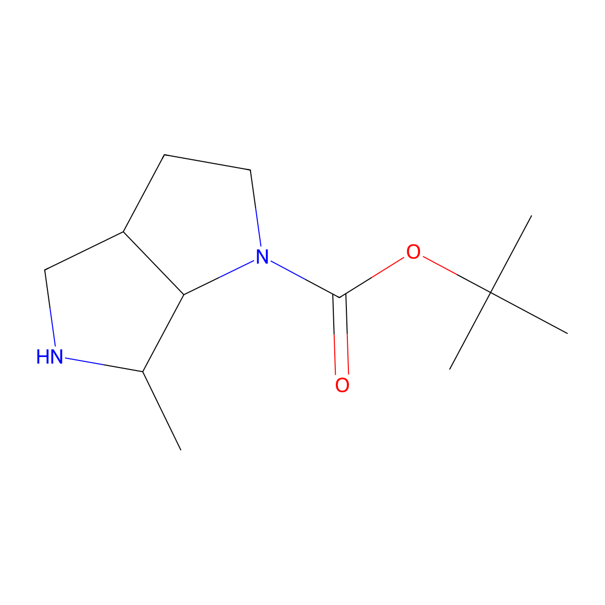tert-Butyl 6-methylhexahydropyrrolo[3,4-b]pyrrole-1(2H)-carboxylate molecular structure, CAS 2266595-01-9