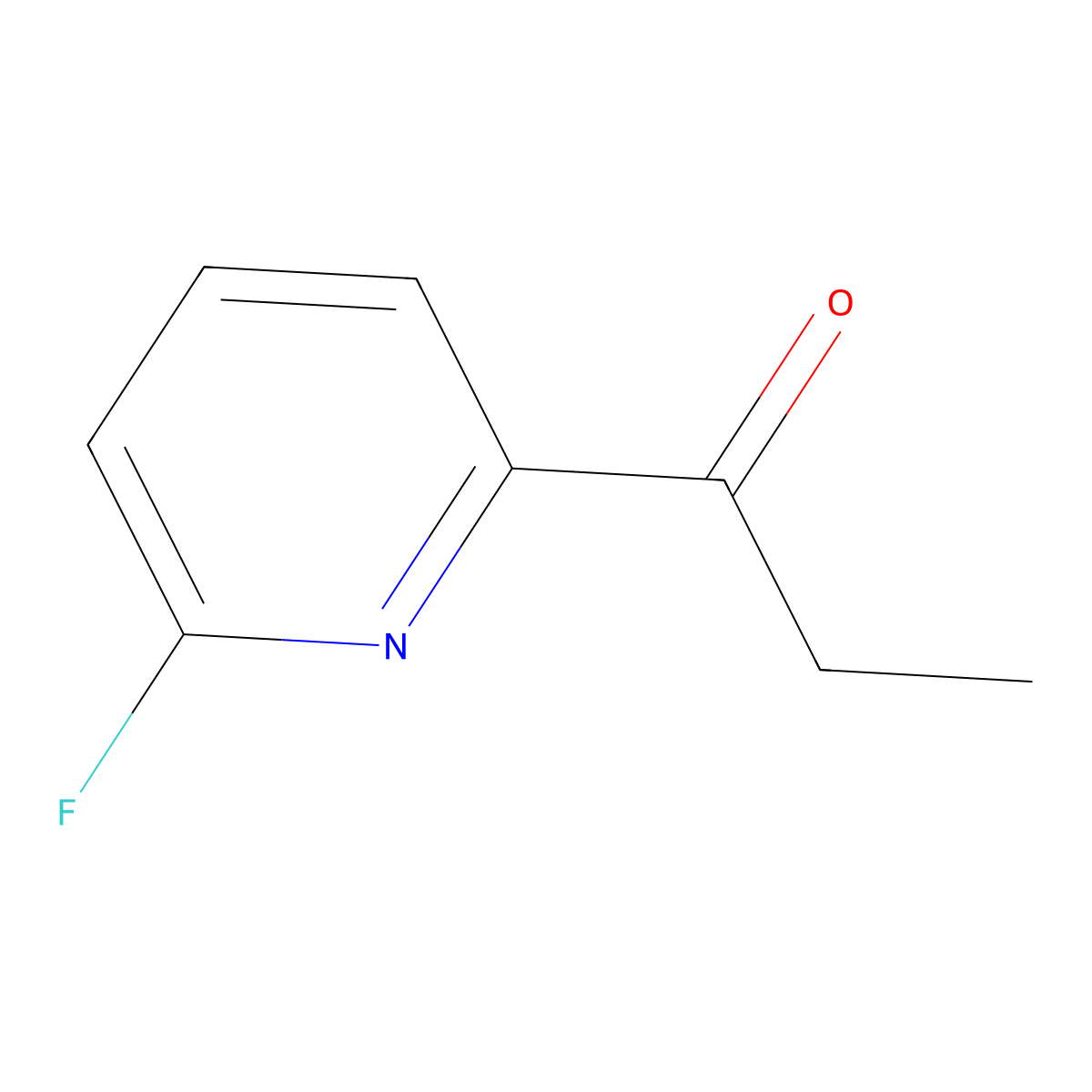 1-(6-Fluoropyridin-2-yl)propan-1-one molecular structure, CAS 2266652-73-5