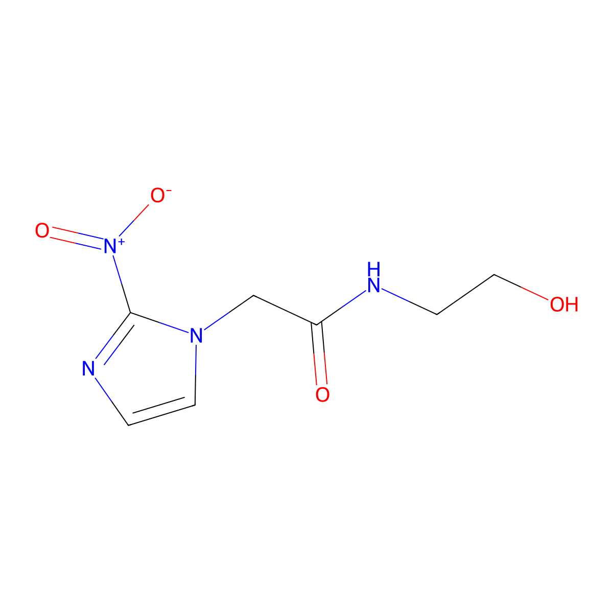 Etanidazole molecular structure, CAS 22668-01-5