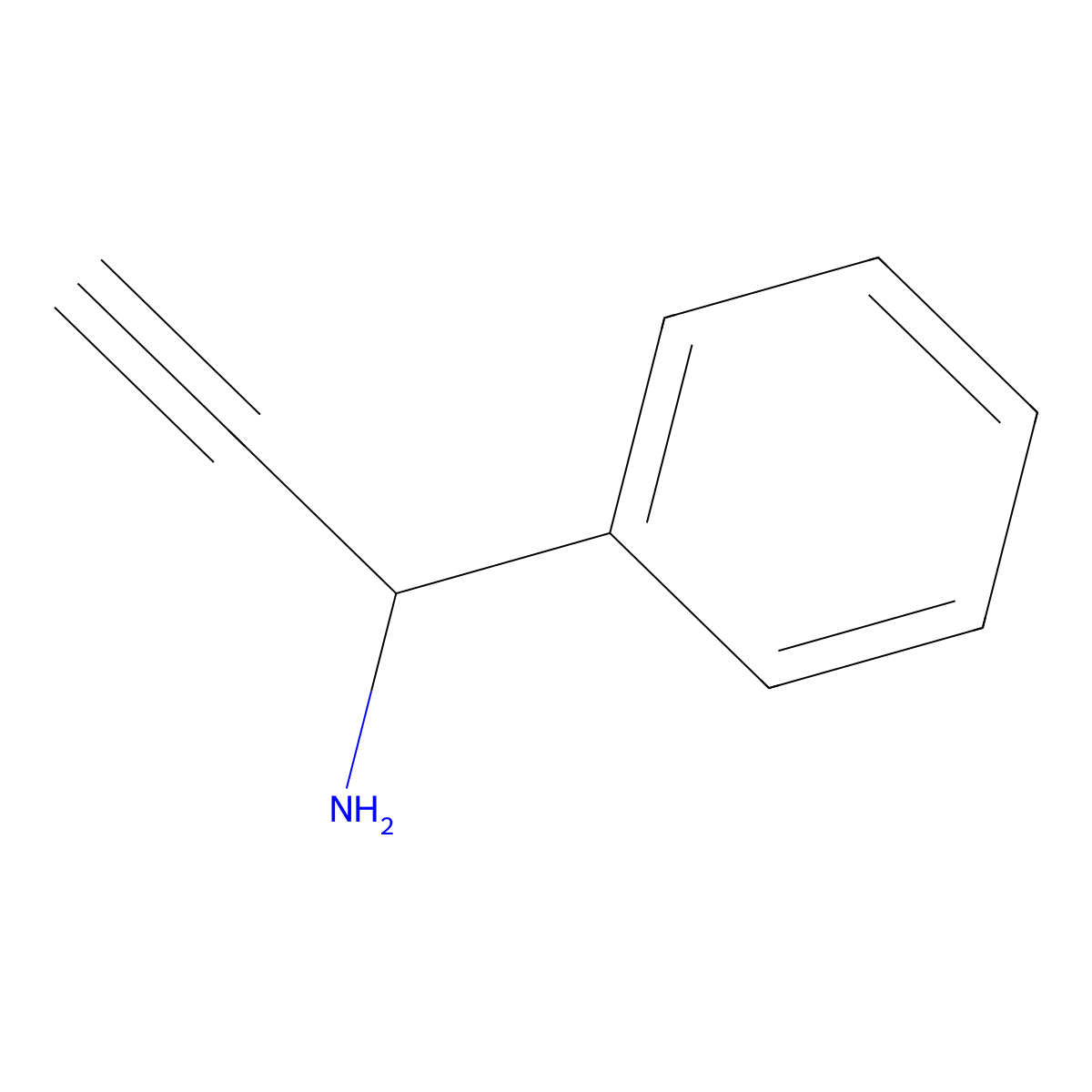 (R)-1-Phenylprop-2-yn-1-amine molecular structure, CAS 226699-14-5