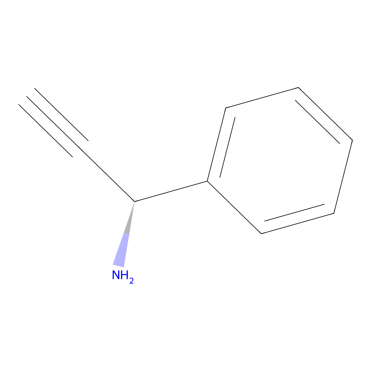 (R)-1-Phenylprop-2-yn-1-amine molecular structure, CAS 226699-14-5