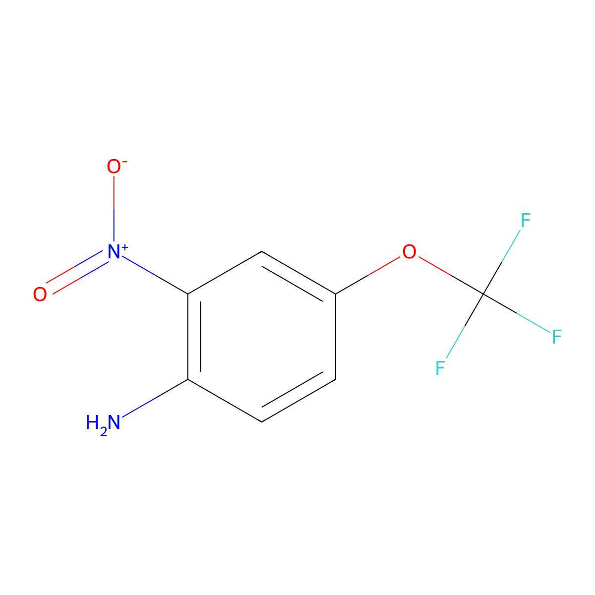 2-Nitro-4-(trifluoromethoxy)aniline molecular structure, CAS 2267-23-4