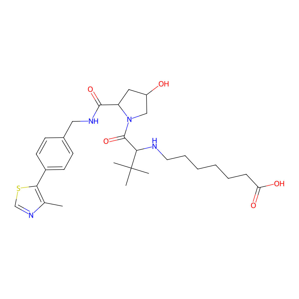 (S,R,S)-Ahpc-C5-cooh molecular structure, CAS 2267282-19-7