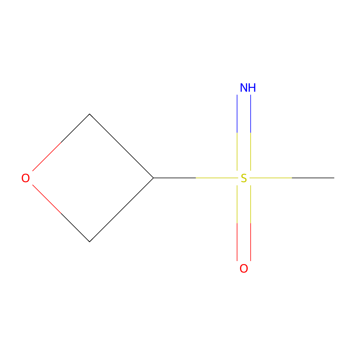 Imino(methyl)(oxetan-3-yl)-lambda6-sulfanone molecular structure, CAS 2267317-84-8