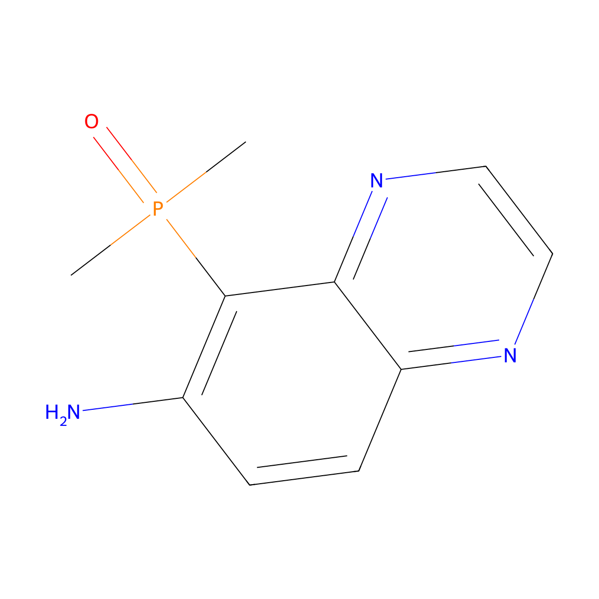 (6-Amino-5-quinoxalinyl)dimethylphosphine Oxide molecular structure, CAS 2267330-75-4