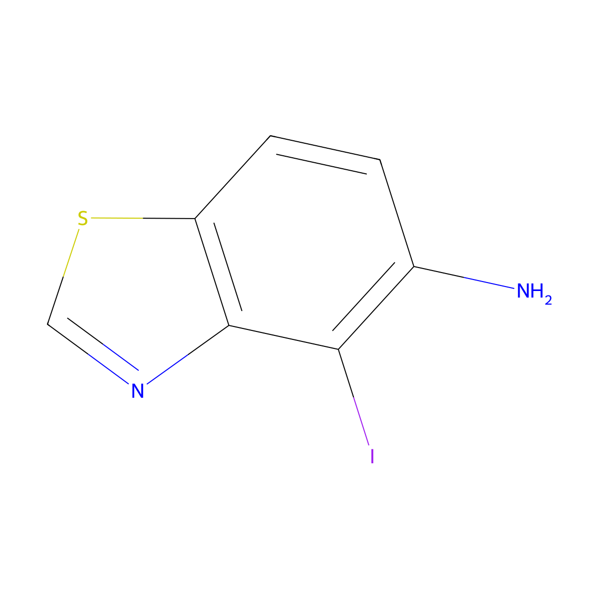 4-Iodobenzo[d]thiazol-5-amine molecular structure, CAS 2267331-28-0
