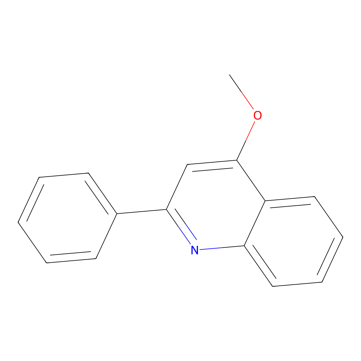 4-Methoxy-2-Phenylquinoline molecular structure, CAS 22680-62-2