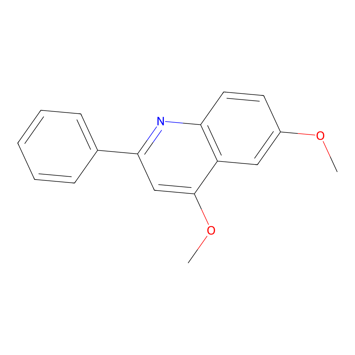 4,6-Dimethoxy-2-phenylquinoline molecular structure, CAS 22680-65-5