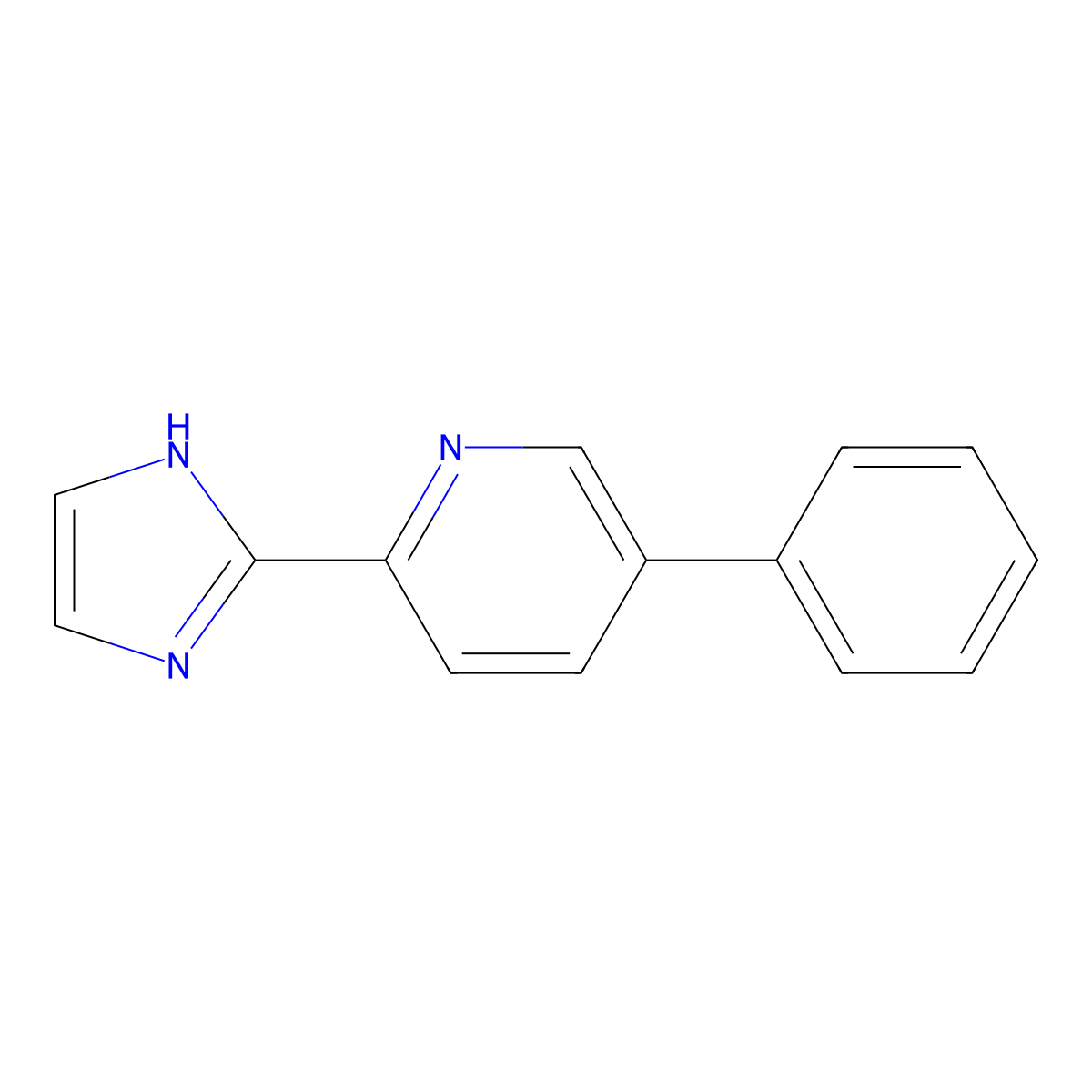 2-(1H-Imidazol-2-YL)-5-phenylpyridine molecular structure, CAS 2268039-47-8