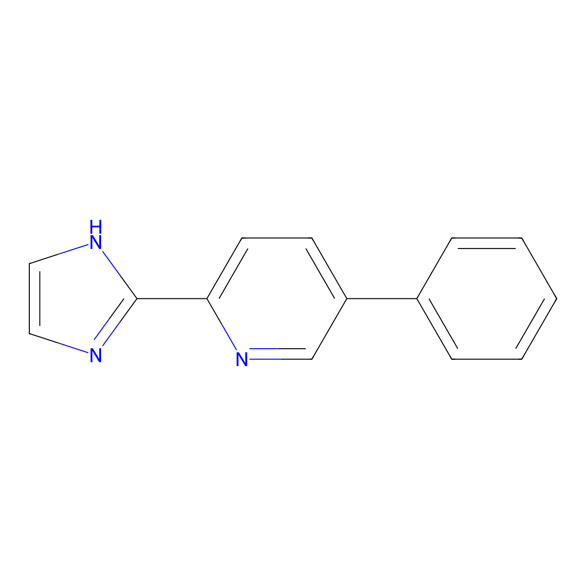 2-(1H-Imidazol-2-YL)-5-phenylpyridine molecular structure, CAS 2268039-47-8