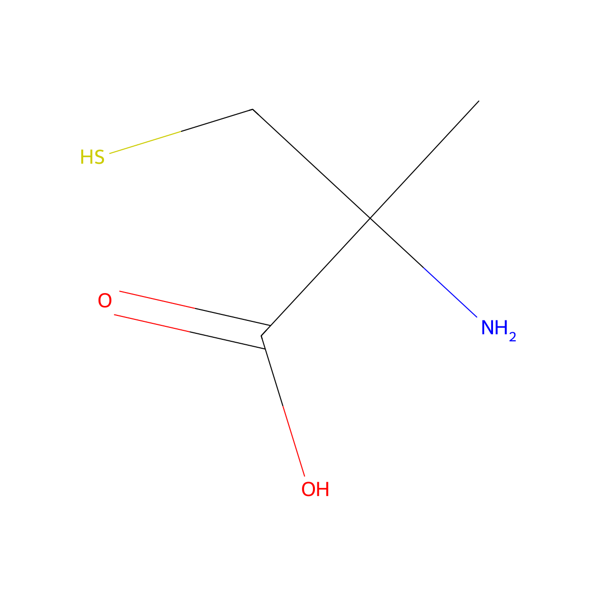 2-Methylcysteine molecular structure, CAS 22681-73-8