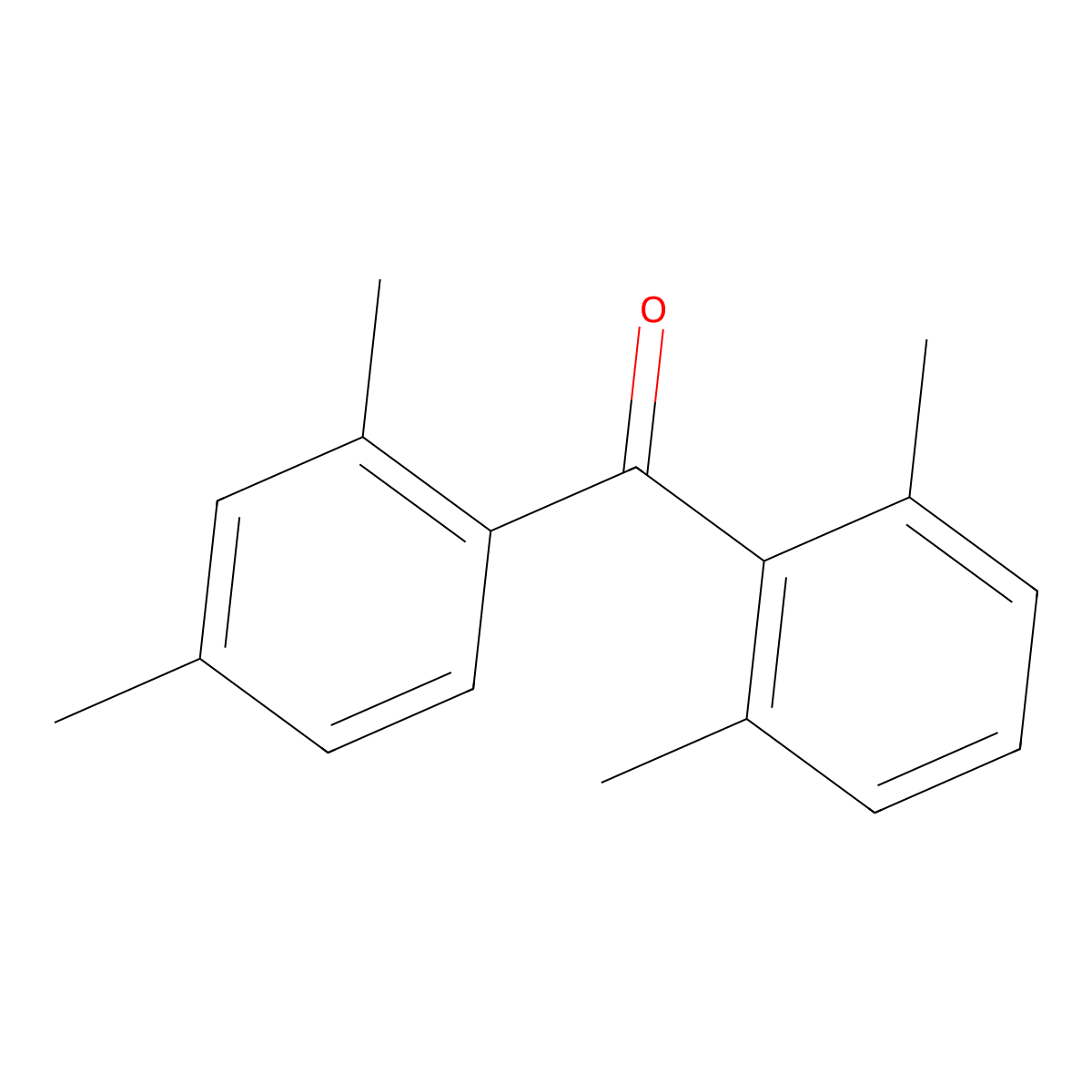 2,2',4,6'-Tetramethylbenzophenone molecular structure, CAS 22682-43-5