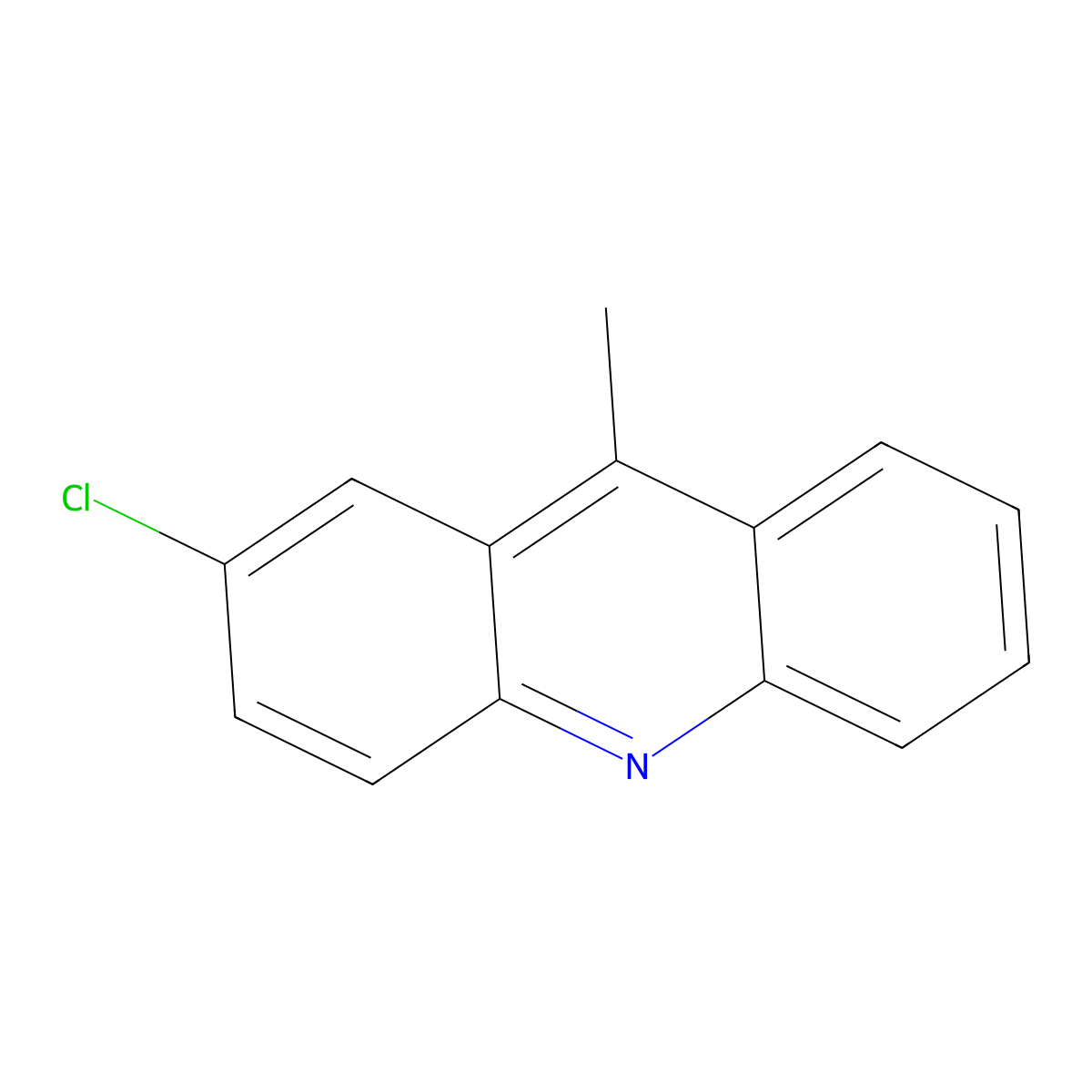 2-Chloro-9-methylacridine molecular structure, CAS 22684-24-8