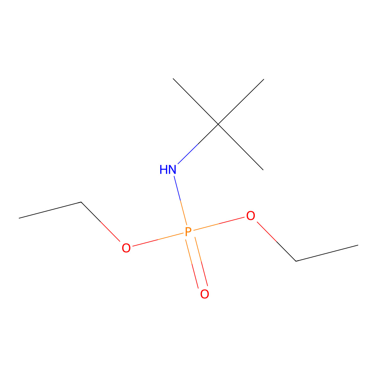 Diethyl tert.-butylamidophosphate molecular structure, CAS 22685-20-7