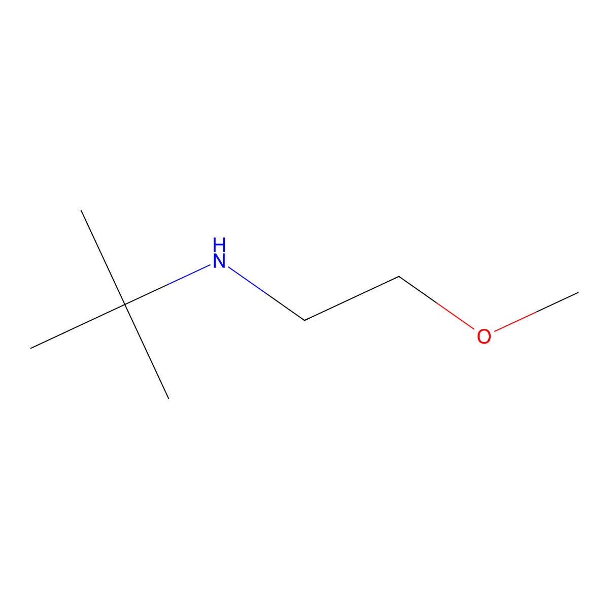 N-tert-Butyl-2-methoxyethylamine molecular structure, CAS 22687-22-5