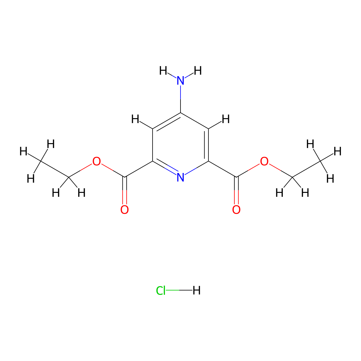 Diethyl 4-Aminopyridine-2,6-dicarboxylate Hydrochloride molecular structure, CAS 2268818-01-3