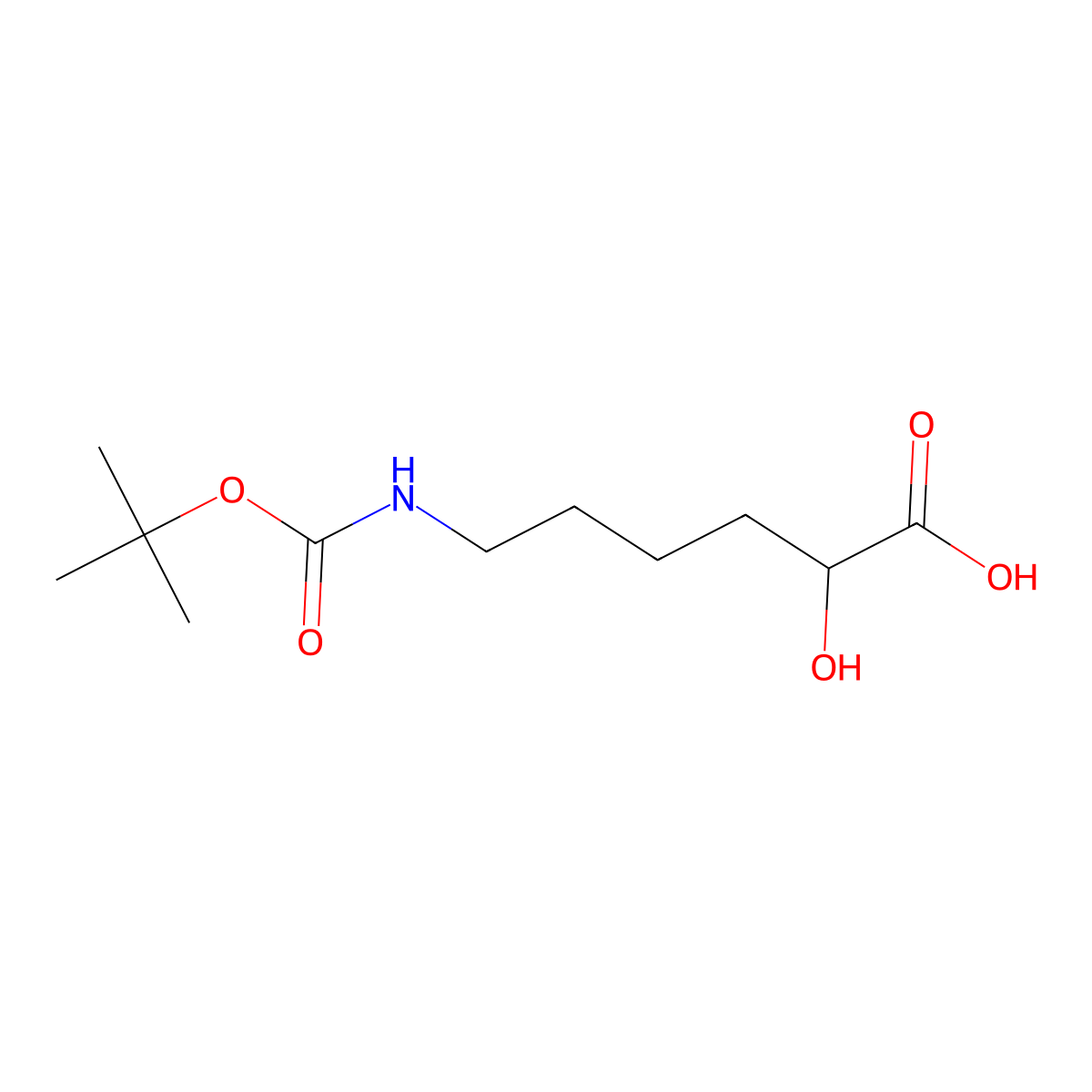 (R)-6-(Boc-amino)-2-hydroxyhexanoic Acid molecular structure, CAS 2268819-82-3