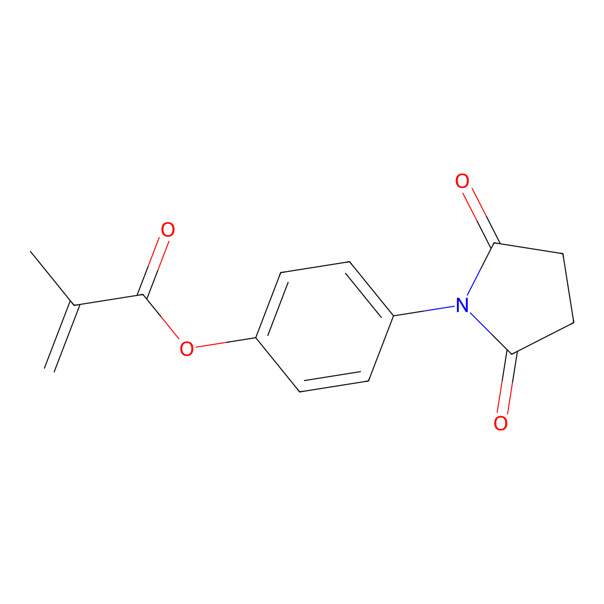 [4-(2,5-Dioxopyrrolidin-1-yl)phenyl] 2-methylprop-2-enoate molecular structure, CAS 226895-94-9