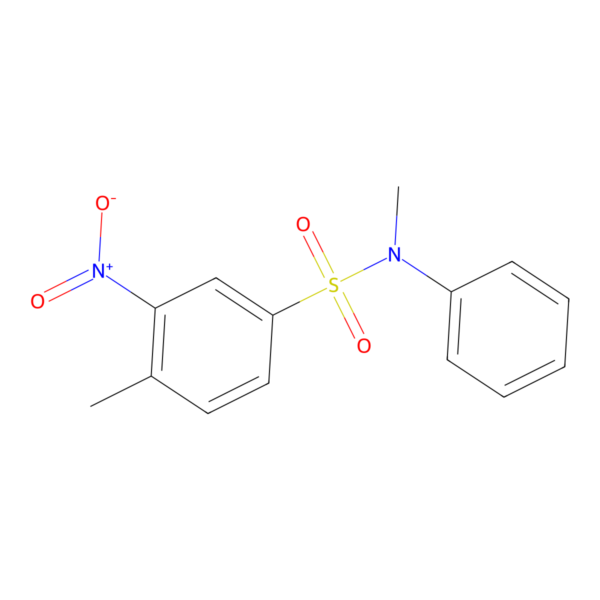 N,4-dimethyl-3-nitro-N-phenylbenzenesulfonamide molecular structure, CAS 226901-29-7