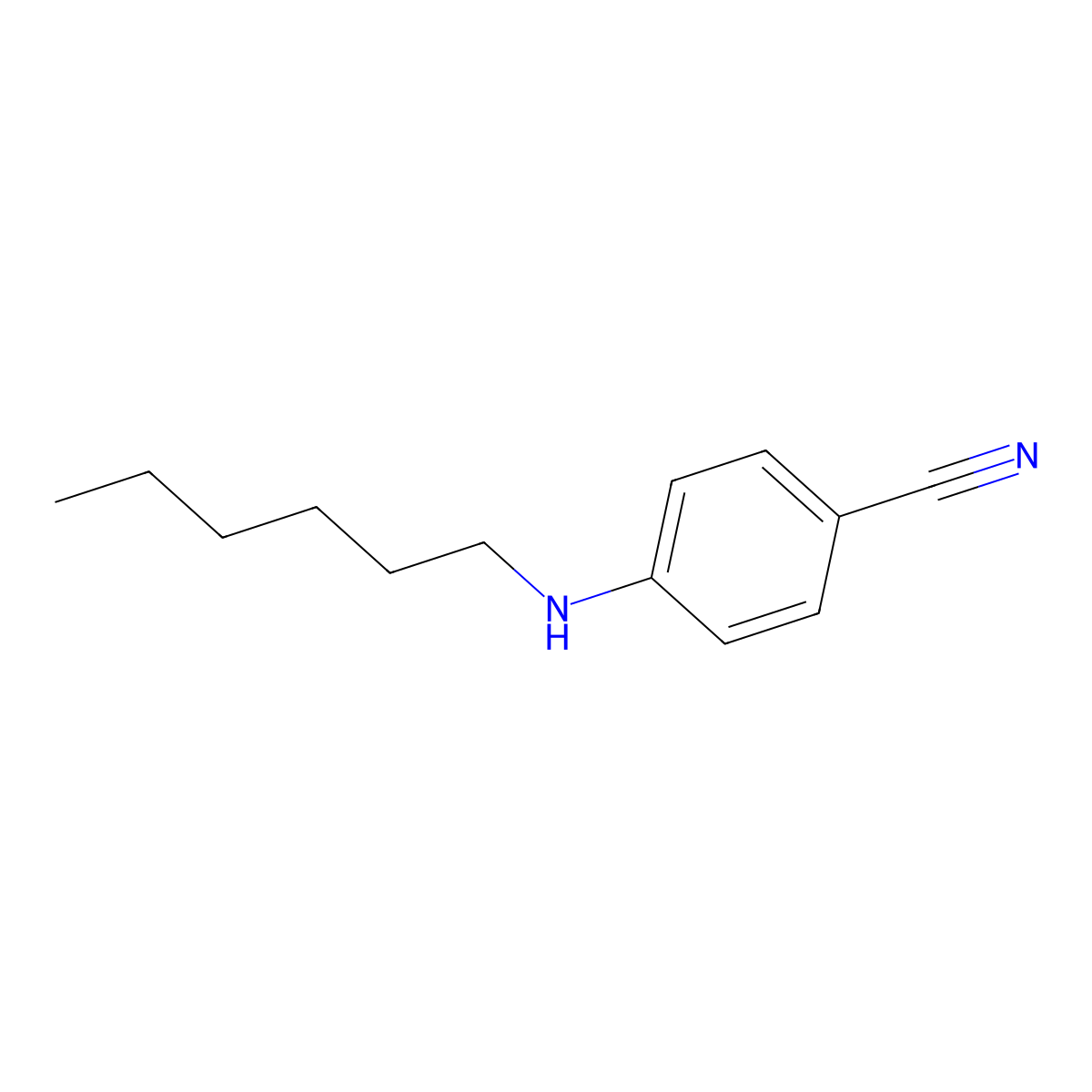 4-(Hexylamino)benzonitrile molecular structure, CAS 226917-75-5