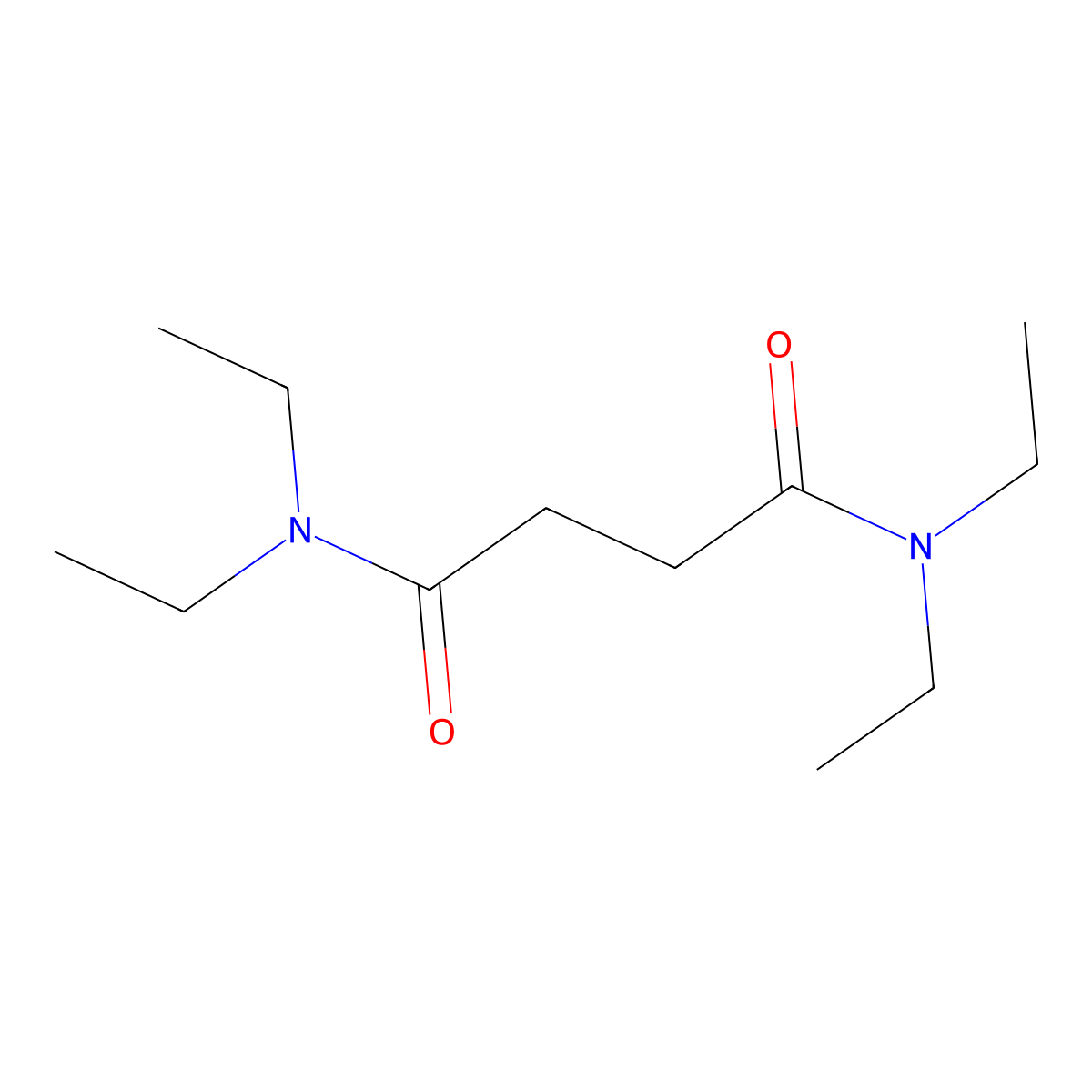 N1,N1,N4,N4-Tetraethylbutanediamide molecular structure, CAS 22692-57-5