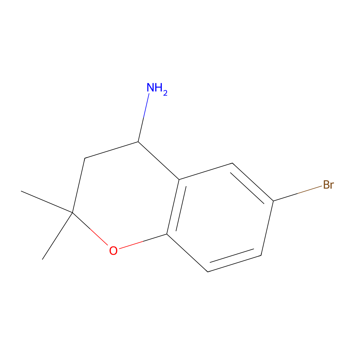 6-Bromo-2,2-dimethylchroman-4-amine molecular structure, CAS 226922-92-5