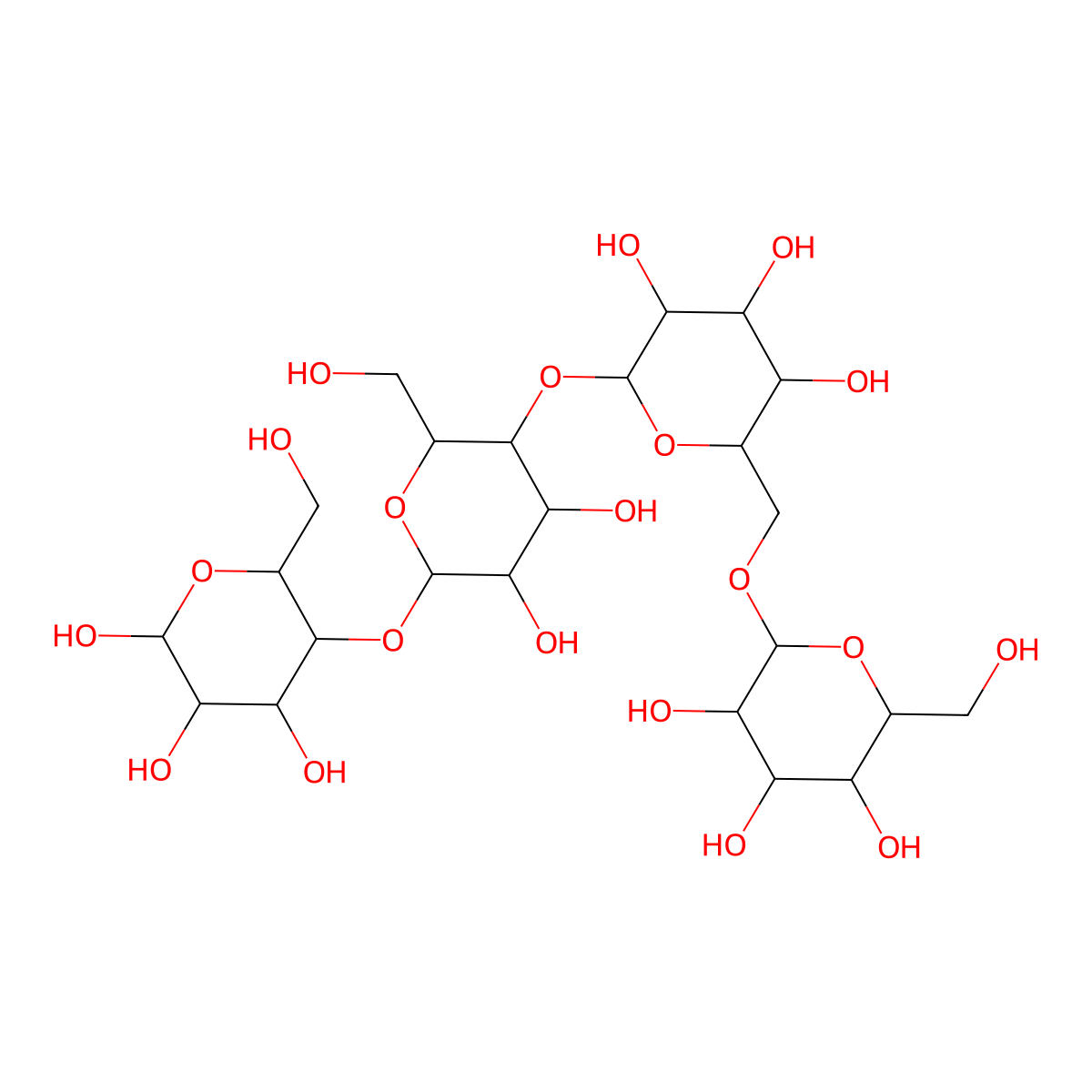 6''-O-(alpha-D-Galactopyranosyl)-D-maltotriose molecular structure, CAS 226923-86-0