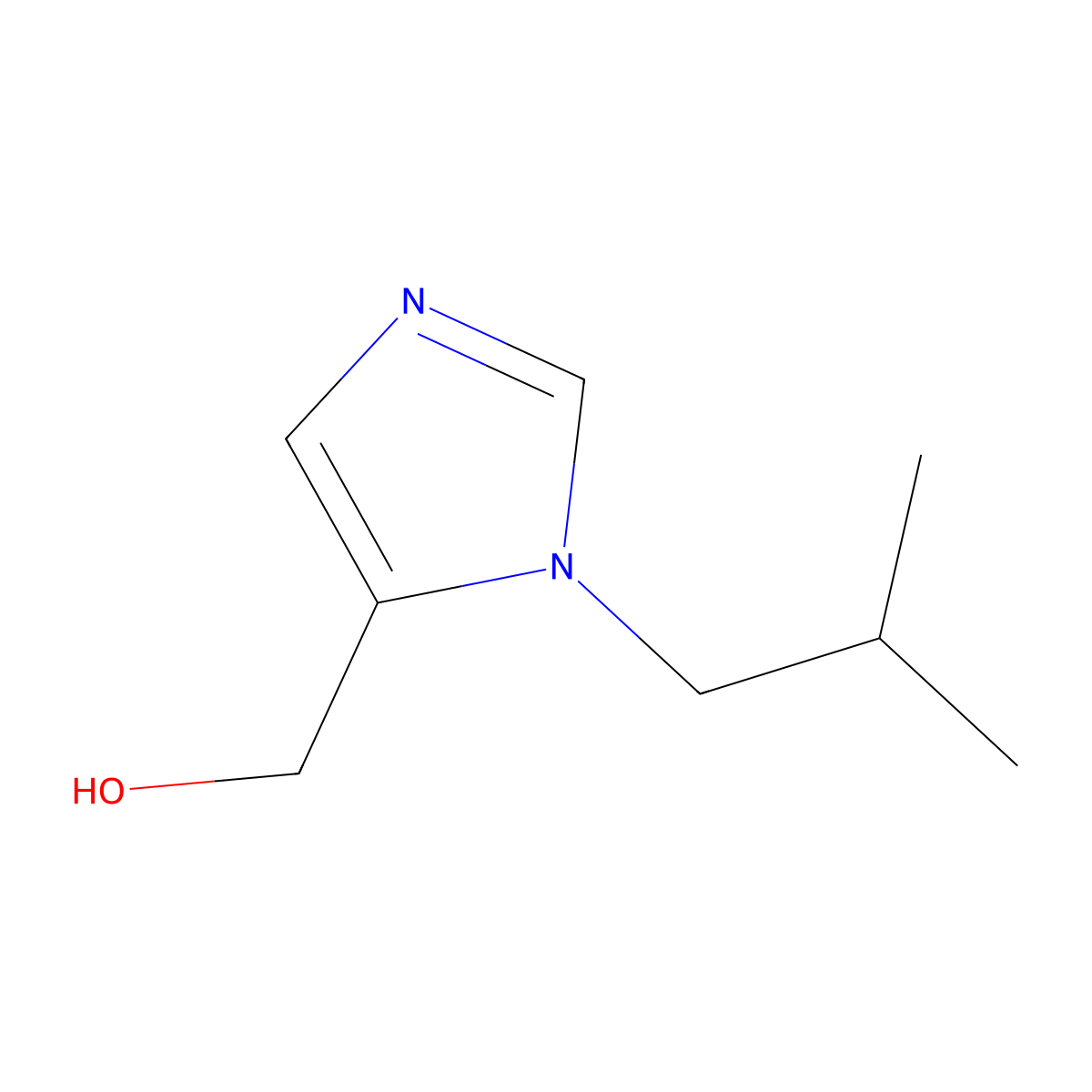 (1-Isobutyl-1H-imidazol-5-yl)methanol molecular structure, CAS 226930-88-7