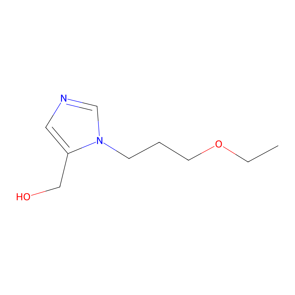 (1-(3-Ethoxypropyl)-1H-imidazol-5-yl)methanol molecular structure, CAS 226931-06-2