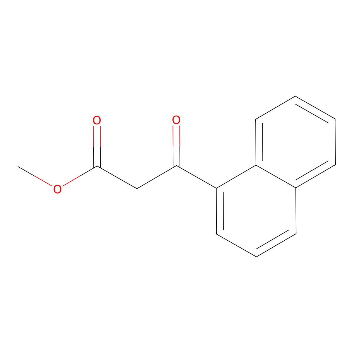 Methyl 3-(naphthalen-1-yl)-3-oxopropanoate molecular structure, CAS 226931-47-1