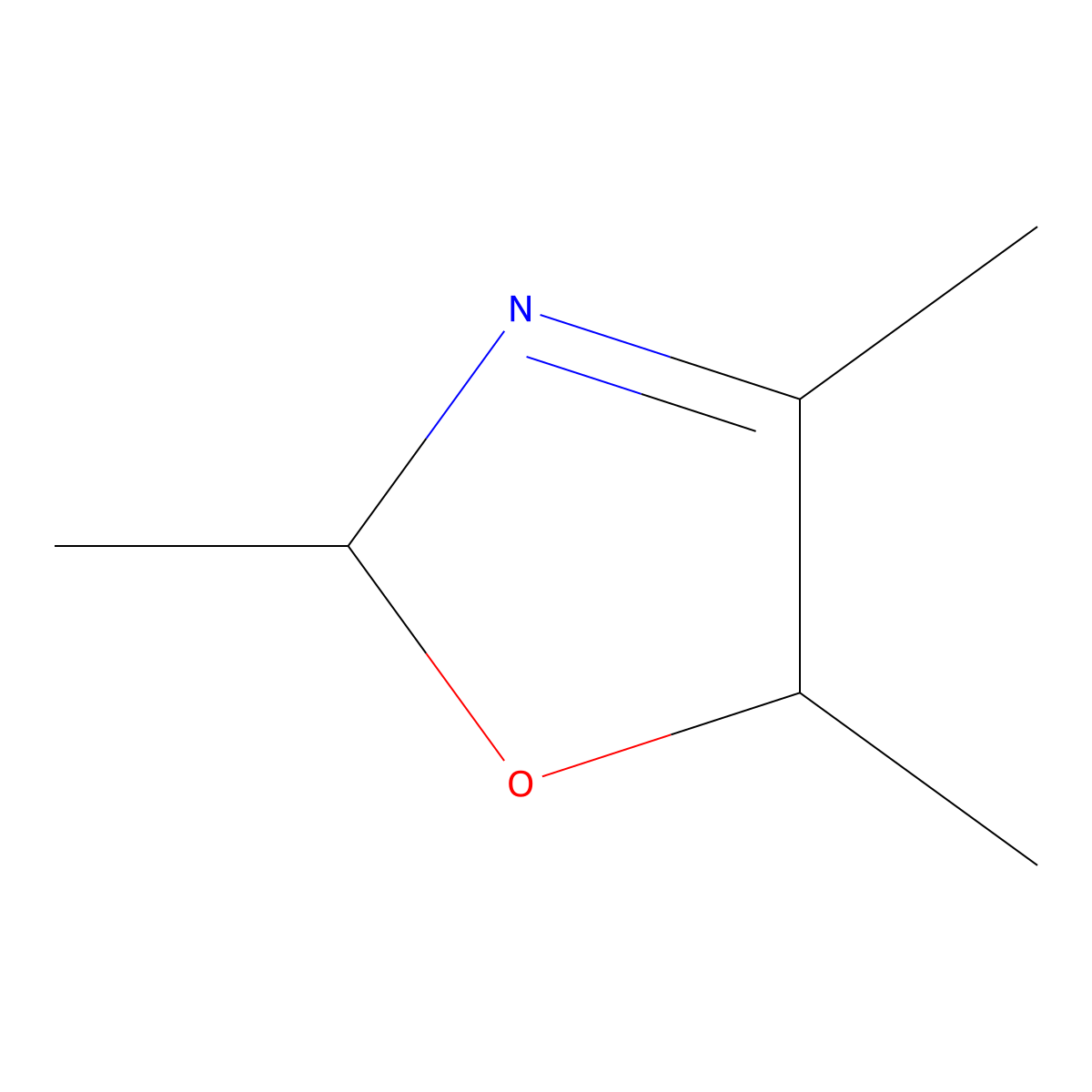 2,4,5-Trimethyl-3-oxazoline molecular structure, CAS 22694-96-8