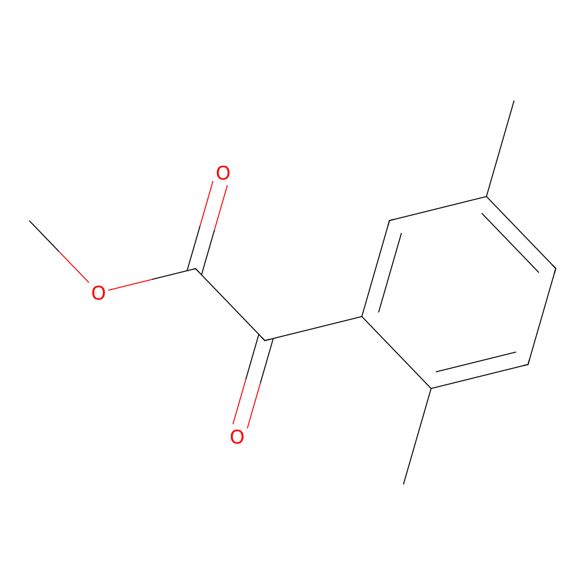 Methyl 2,5-dimethylbenzoylformate molecular structure, CAS 226951-23-1