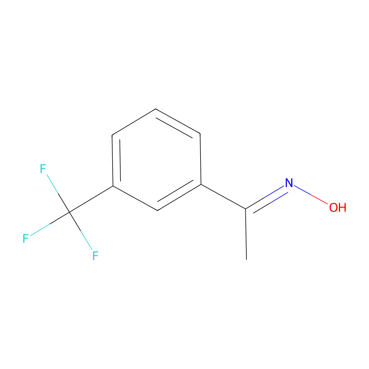 3'-(Trifluoromethyl)acetophenone oxime molecular structure, CAS 226951-26-4