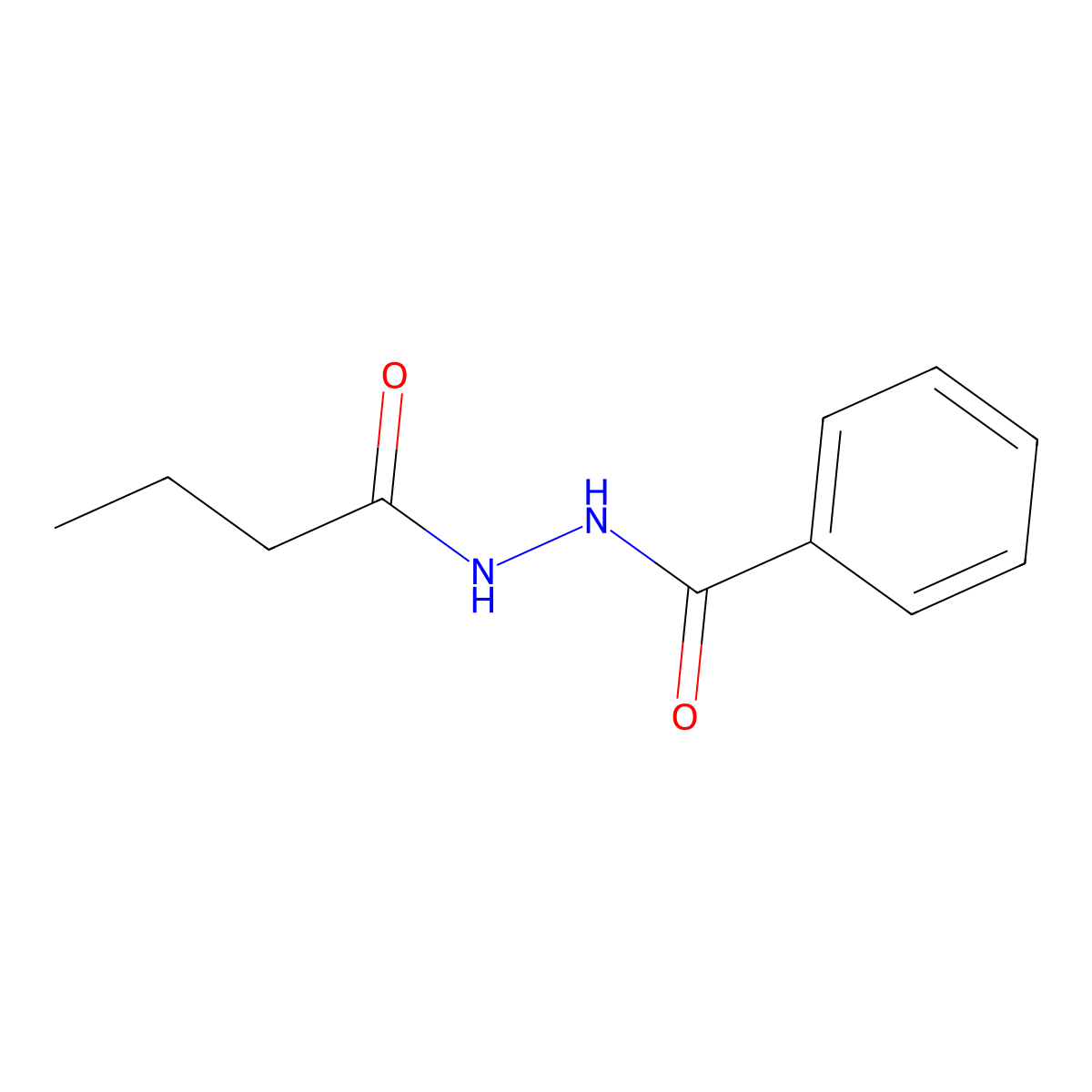 N'-butanoylbenzohydrazide molecular structure, CAS 226957-07-9
