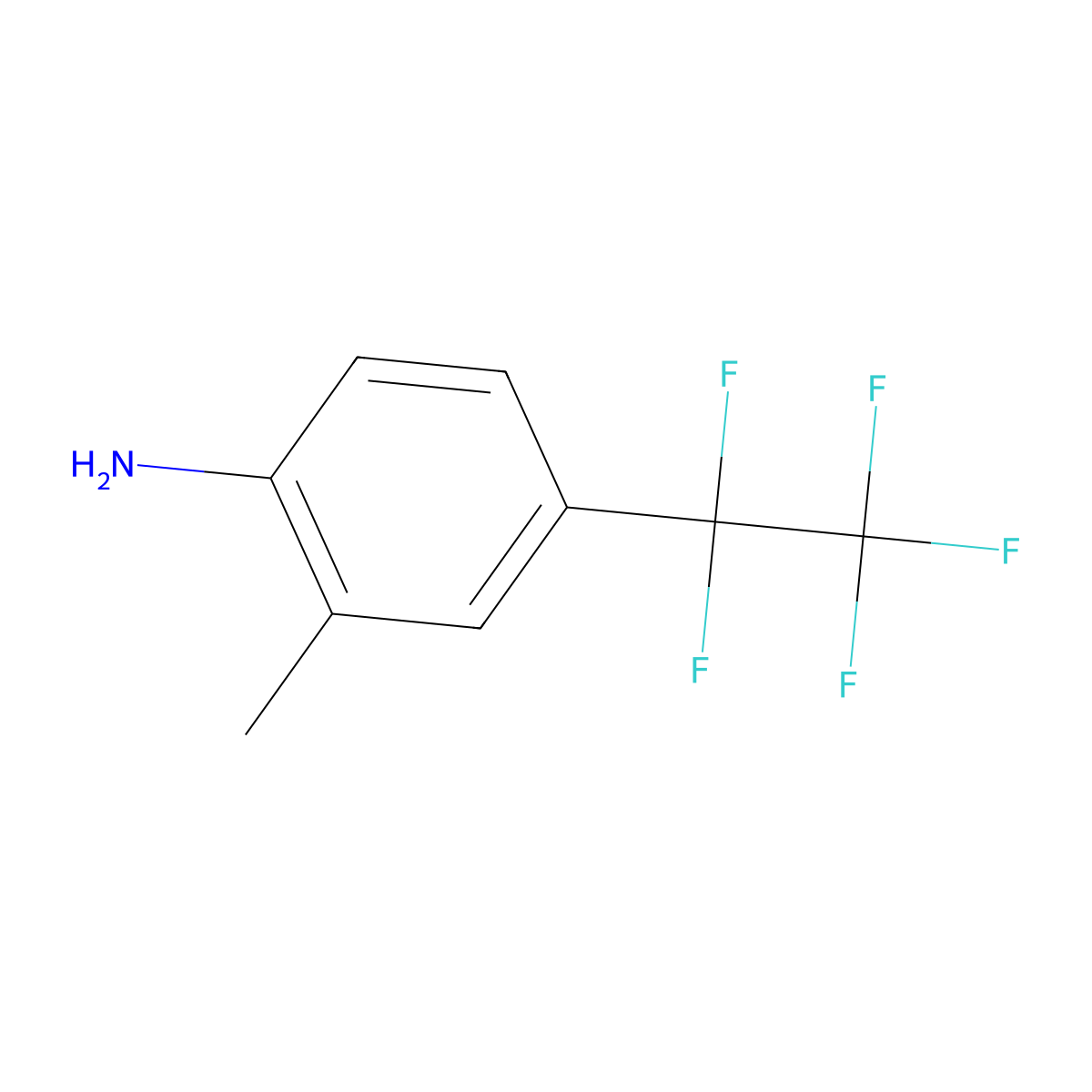 2-Methyl-4-(pentafluoroethyl)aniline molecular structure, CAS 226979-96-0