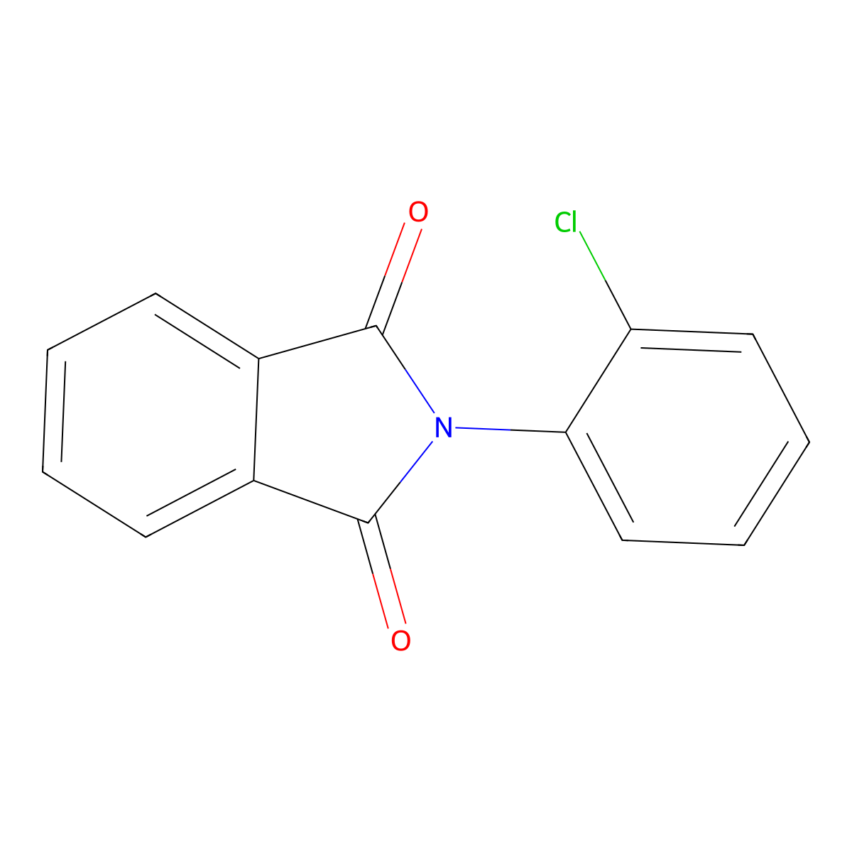 Phthalimide, N-(o-chlorophenyl)- molecular structure, CAS 22698-95-9