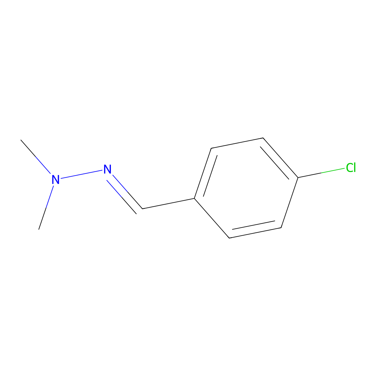 4-Chlorobenzaldehyde 2,2-dimethylhydrazone molecular structure, CAS 22699-29-2