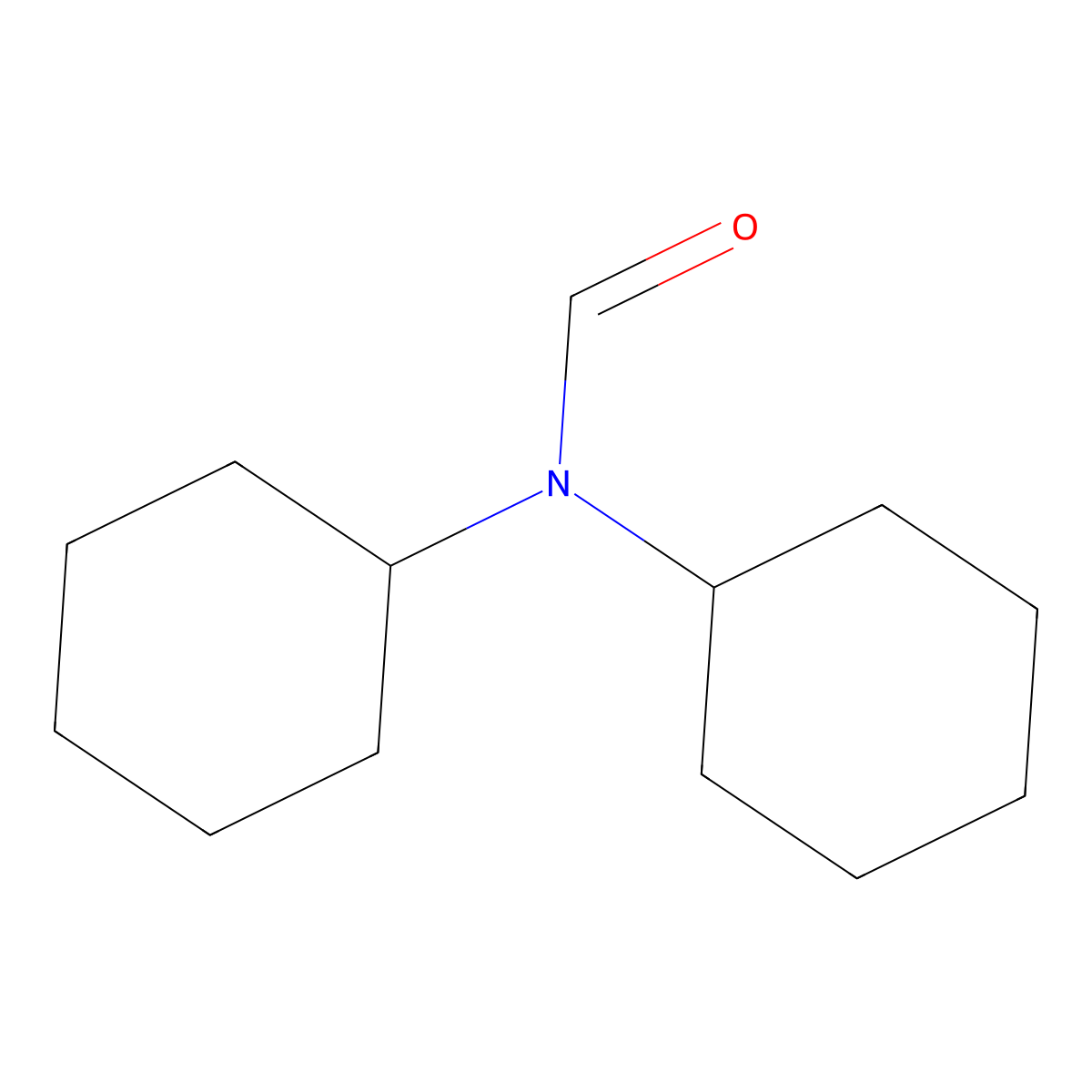 N,N-dicyclohexylformamide molecular structure, CAS 22699-63-4