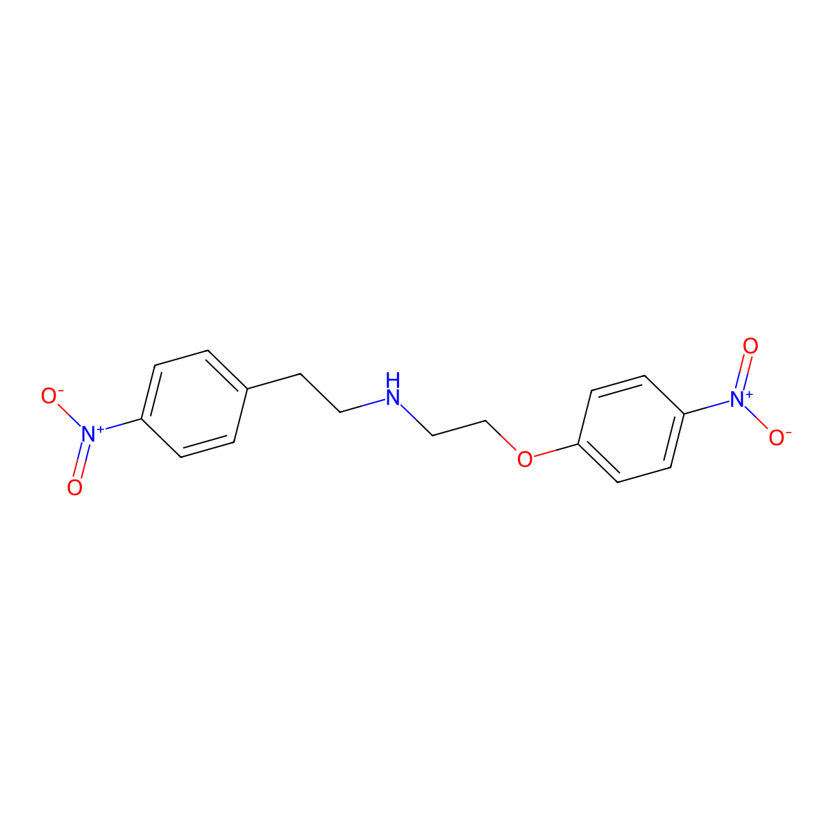 2-(4-nitrophenoxy)-N-[2-(4-nitrophenyl)ethyl]ethanamine molecular structure, CAS 226992-13-8