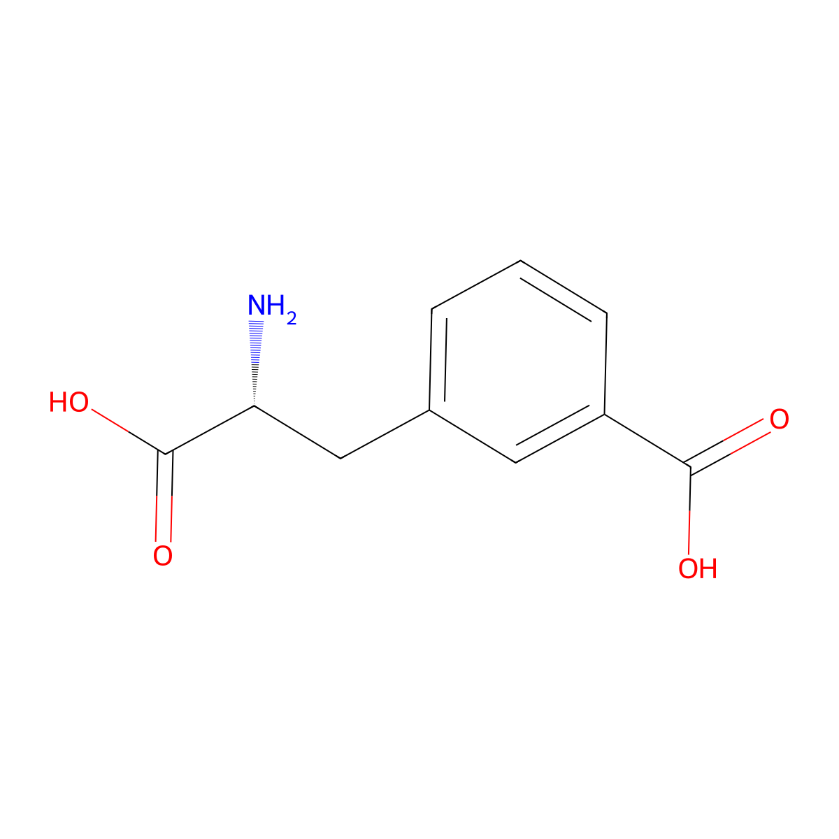 (R)-3-(2-Amino-2-carboxyethyl)benzoic acid molecular structure, CAS 226997-47-3