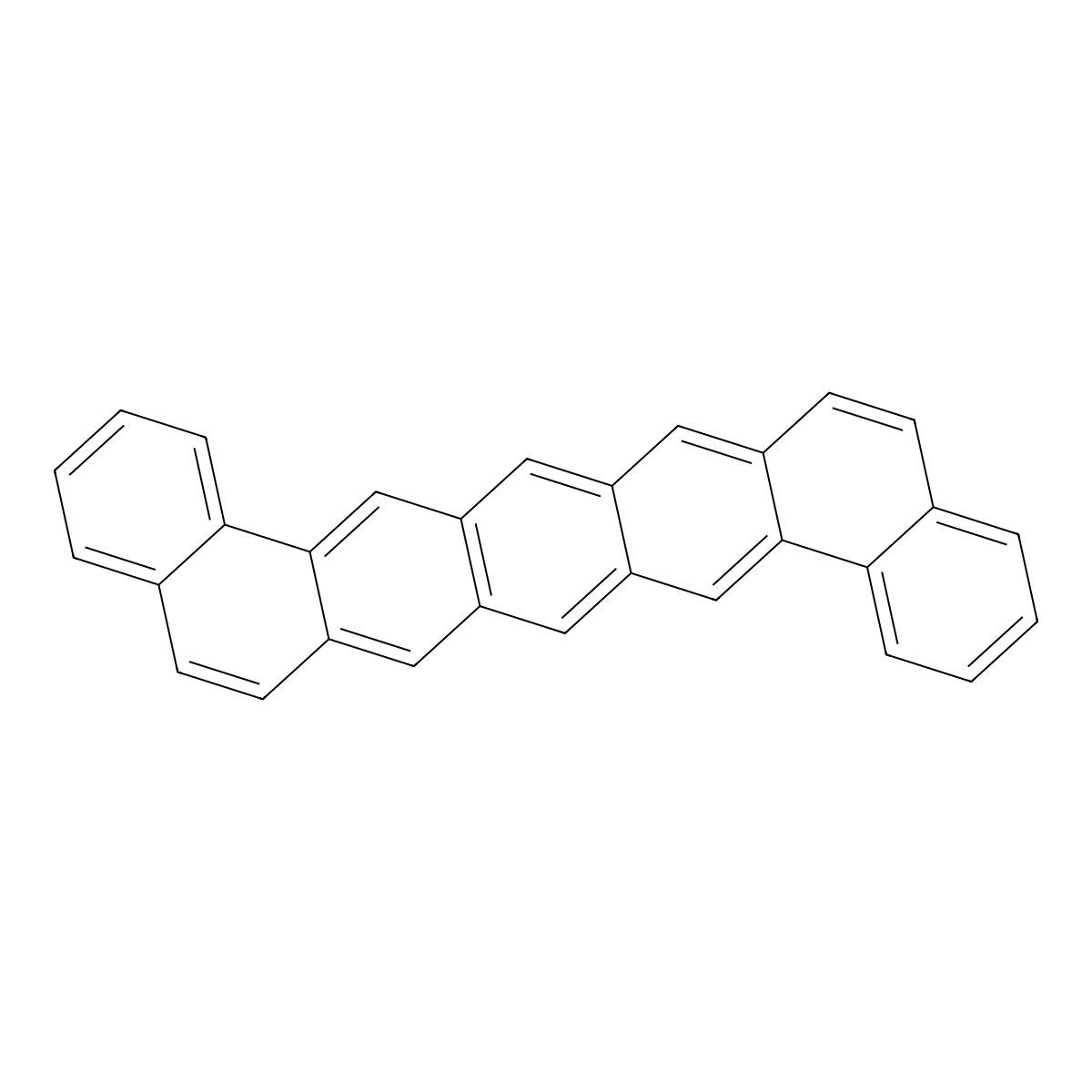 Dibenzo(a,l)pentacene molecular structure, CAS 227-09-8