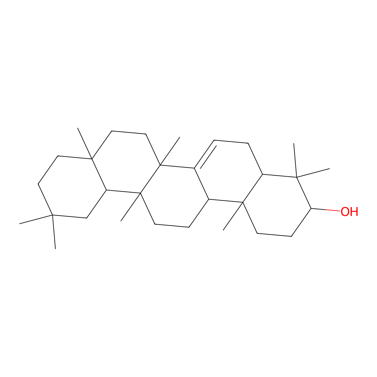 Multiflorenol molecular structure, CAS 2270-62-4