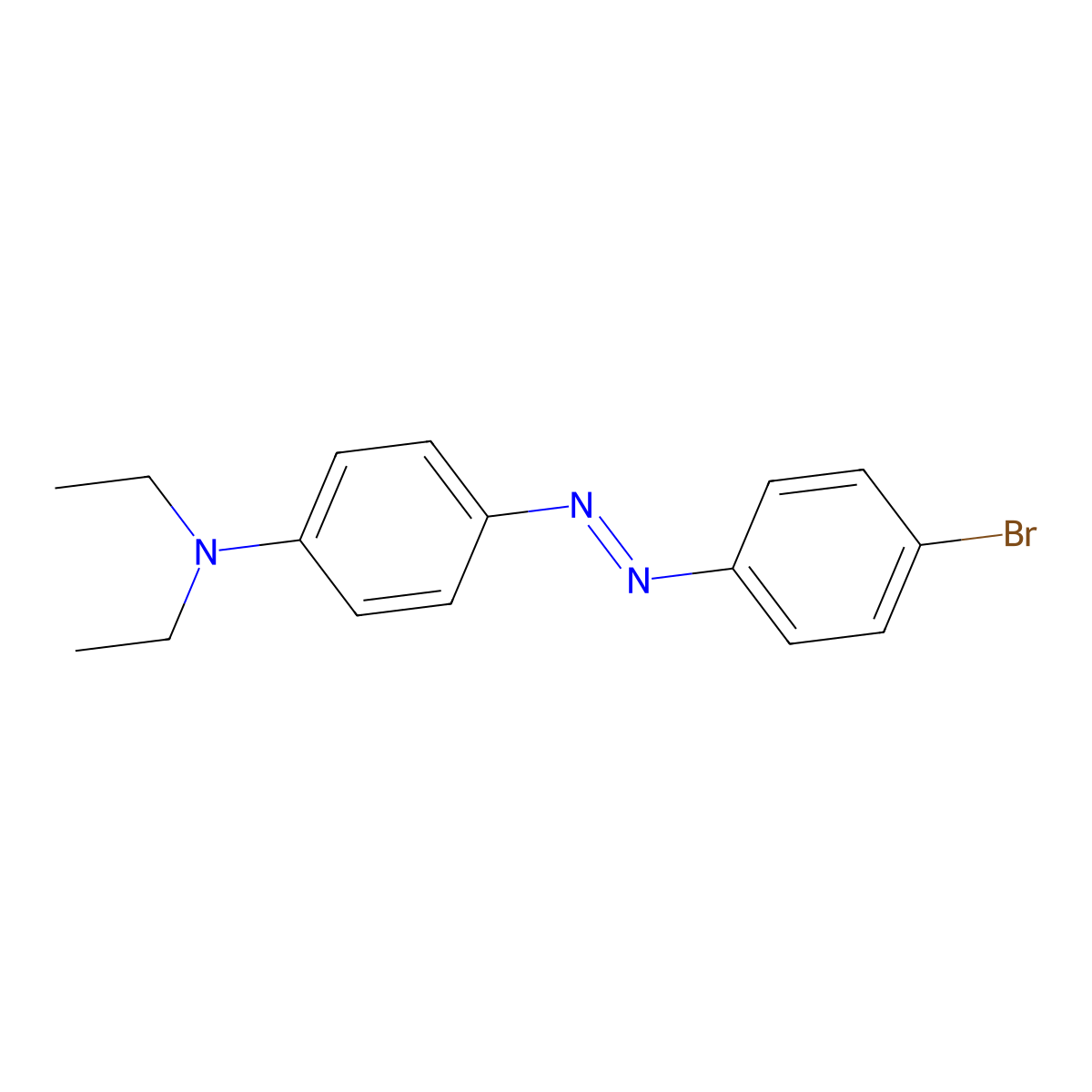 4-(4-Bromophenylazo)-N,N-diethylaniline molecular structure, CAS 22700-62-5